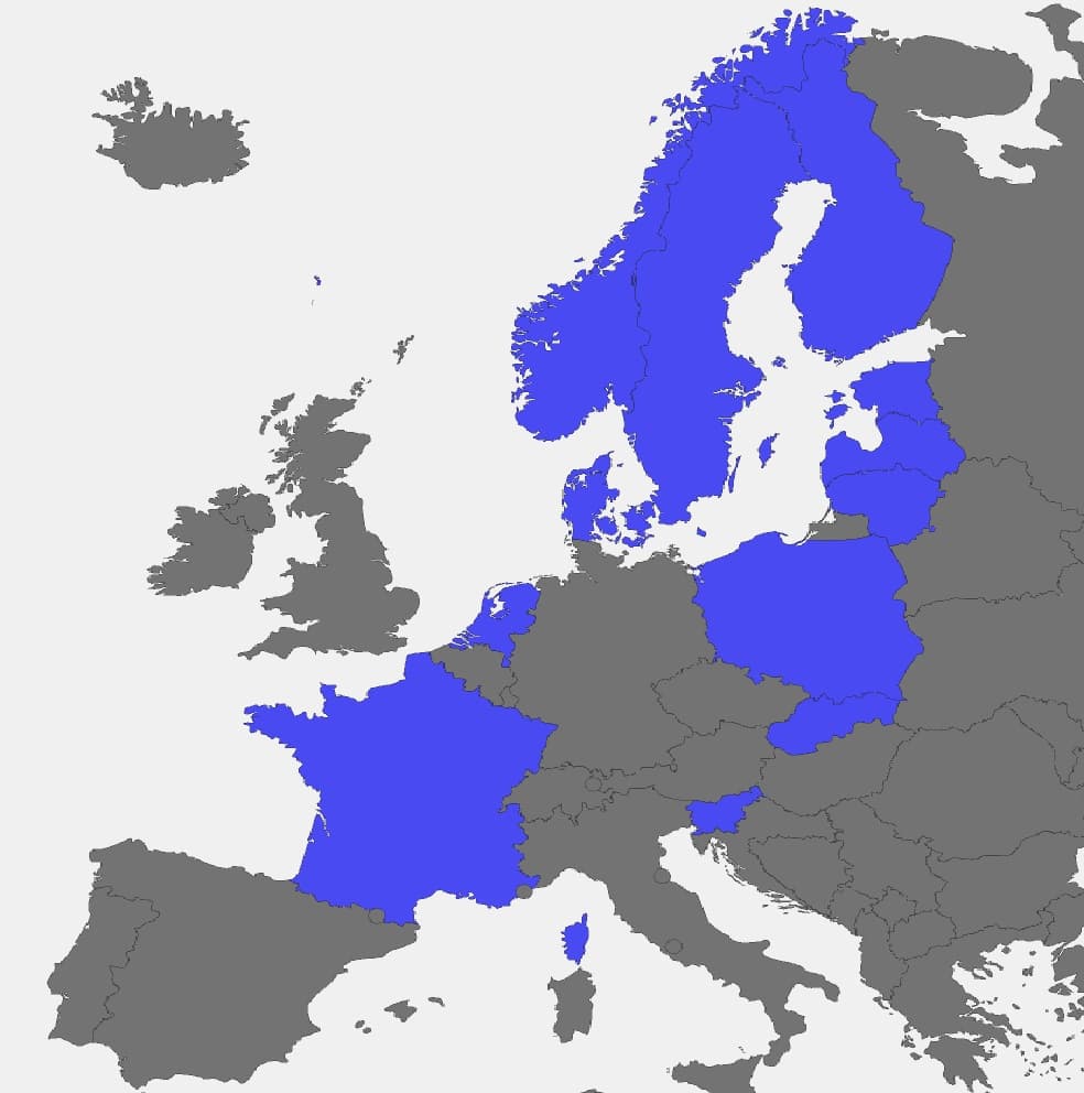 EU funding sources map